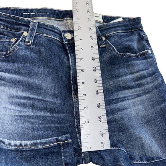 AG Adriano Goldschmied The Prima Ankle Cigarette Leg Jeans Size 30R Stretch Blue - Picture 7 of 16